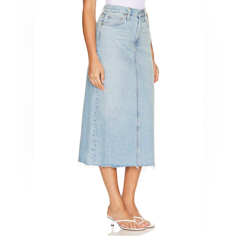 AGOLDE DELLA DENIM SKIRT SIZE 27 in PRACTICE - Picture 2 of 11